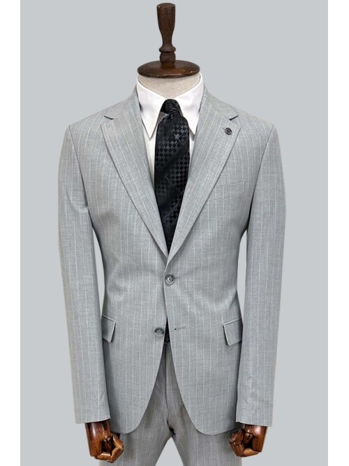 SUIT SARTORIA ÇİZGİLİ GRİ TAKIM ELBİSE 2002/50