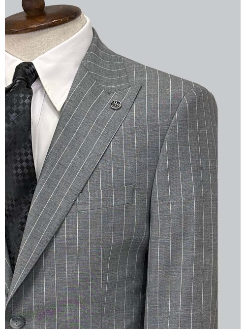 SUIT SARTORIA ÇİZGİLİ GRİ TAKIM ELBİSE 2002/51