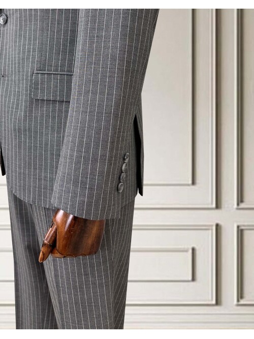 SUIT SARTORIA ÇİZGİLİ GRİ TAKIM ELBİSE 252024