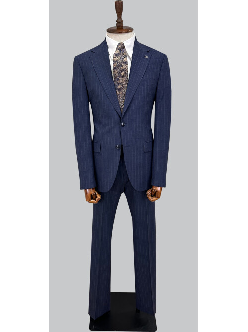 SUIT SARTORIA ÇİZGİLİ LACİVERT TAKIM ELBİSE 2002/50