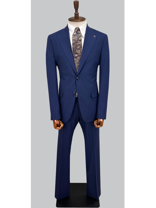 SUIT SARTORIA ÇİZGİLİ LACİVERT TAKIM ELBİSE 2002/51