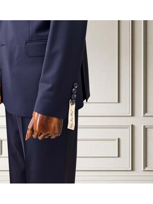 SUIT SARTORIA ÇİZGİLİ LACİVERT YÜNLÜ TAKIM 252076