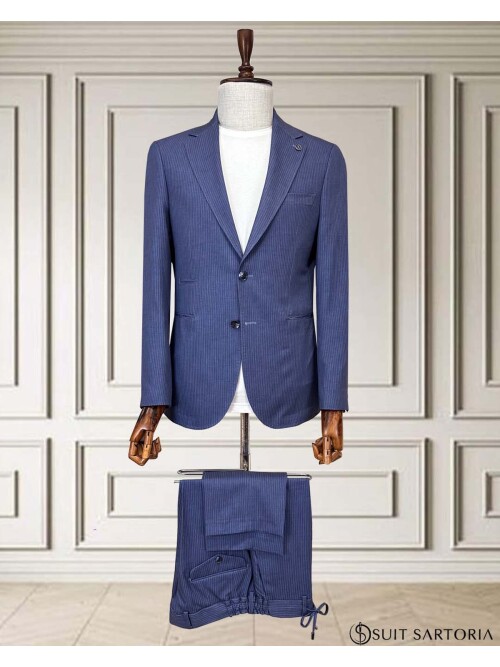 SUIT SARTORIA ÇİZGİLİ MAVİ SPOR TAKIM 252213