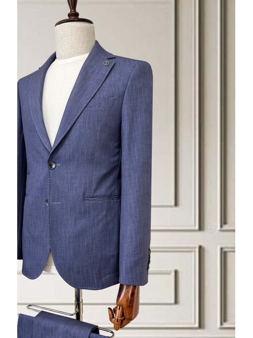 SUIT SARTORIA ÇİZGİLİ MAVİ SPOR TAKIM 252215