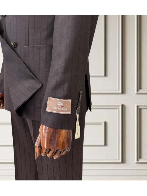 SUIT SARTORIA KAHVERENGİ ÇİZGİLİ KRUVAZE TAKIM 252101