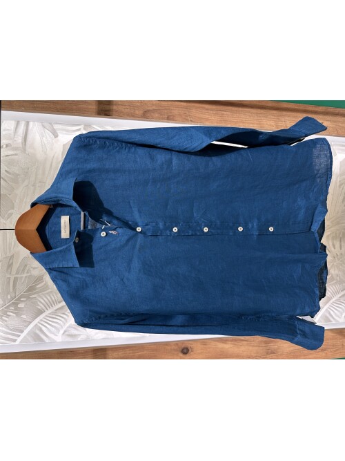 SUIT SARTORIA KOYU YEŞİL KETEN GÖMLEK 6109