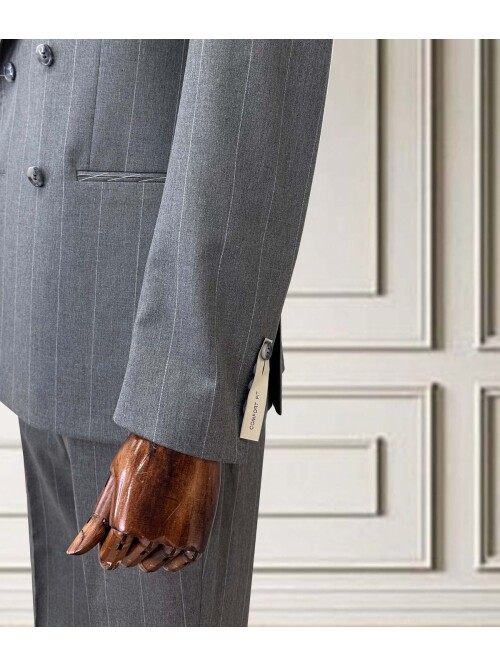 SUIT SARTORIA KRUVAZE ÇİZGİLİ GRİ TAKIM ELBİSE 252098