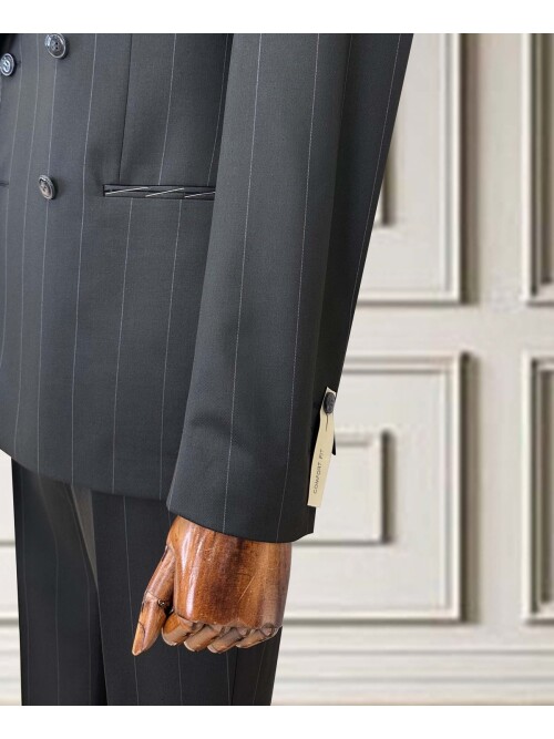 SUIT SARTORIA KRUVAZE ÇİZGİLİ KOYU GRİ TAKIM ELBİSE 252098