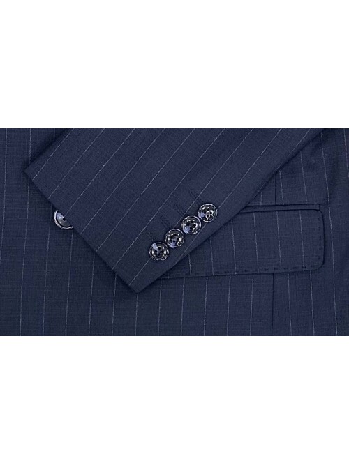 SUIT SARTORIA LACİVERT ÇİZGİLİ KRUVAZE TAKIM ELBİSE 2002/49
