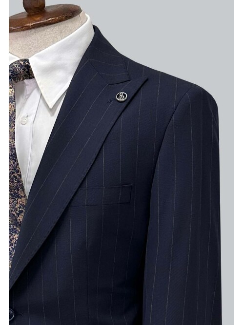 SUIT SARTORIA LACİVERT ÇİZGİLİ TAKIM ELBİSE 2002/65