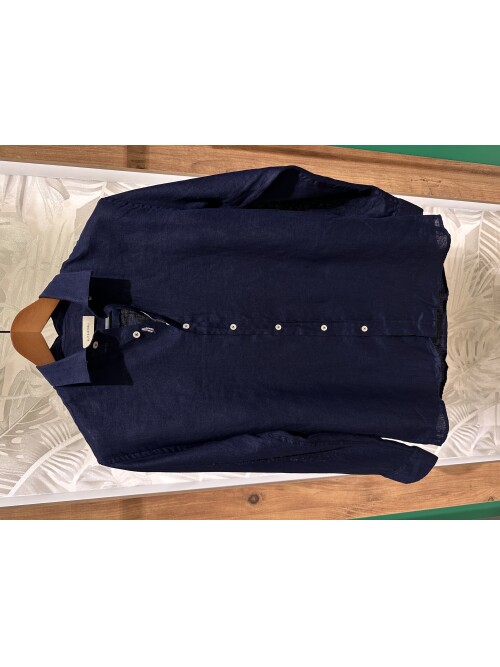 SUIT SARTORIA LACİVERT KETEN GÖMLEK 6109