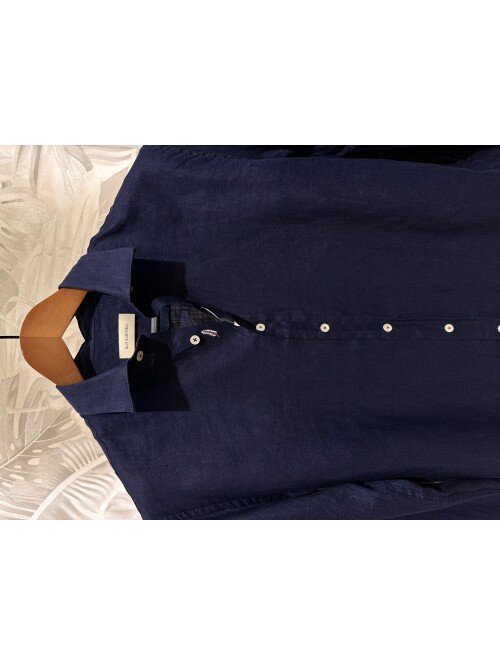 SUIT SARTORIA LACİVERT KETEN GÖMLEK 6109