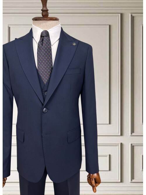 SUIT SARTORIA LACİVERT YELEKLİ TAKIM ELBİSE 252014