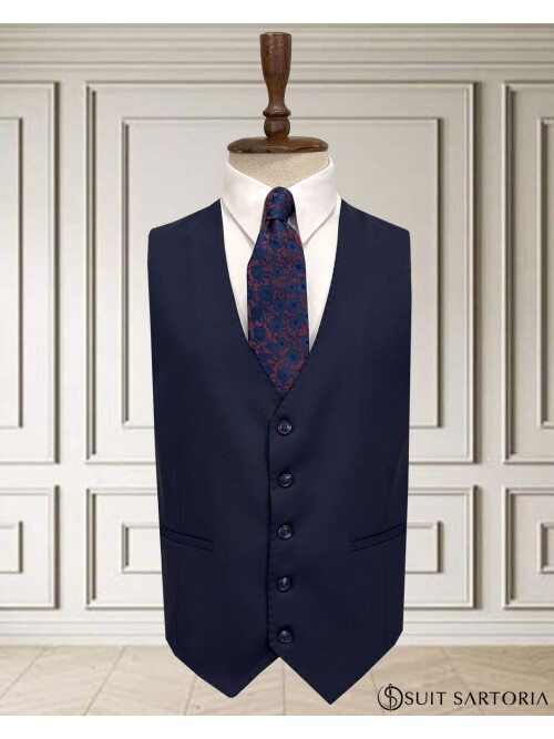 SUIT SARTORIA LACİVERT YELEKLİ TAKIM ELBİSE 252014