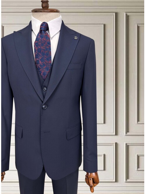 SUIT SARTORIA LACİVERT YELEKLİ TAKIM ELBİSE 252014
