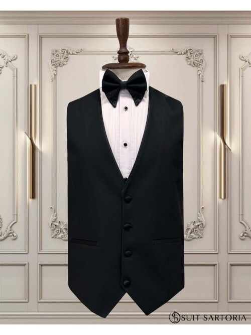 SUIT SARTORIA SİYAH ŞAL YAKA DAMATLIK 5529