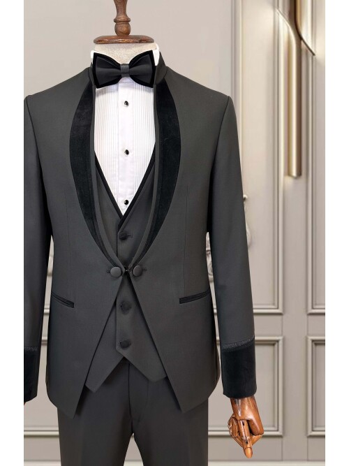 Cemden WEDDİNG SUİT BLACK 5750