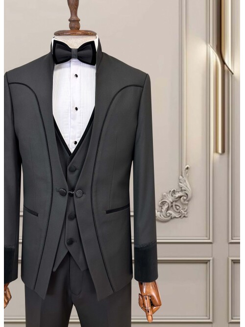 Cemden WEDDİNG SUİT BLACK 5756