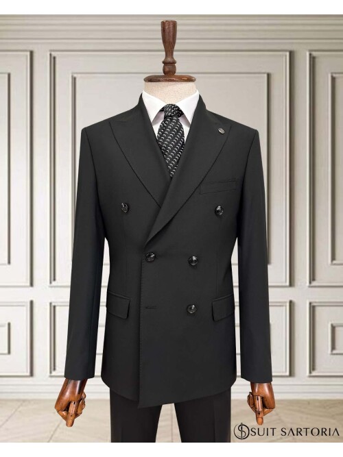 SUIT SARTORIA SİYAH KRUVAZE TAKIM 252071