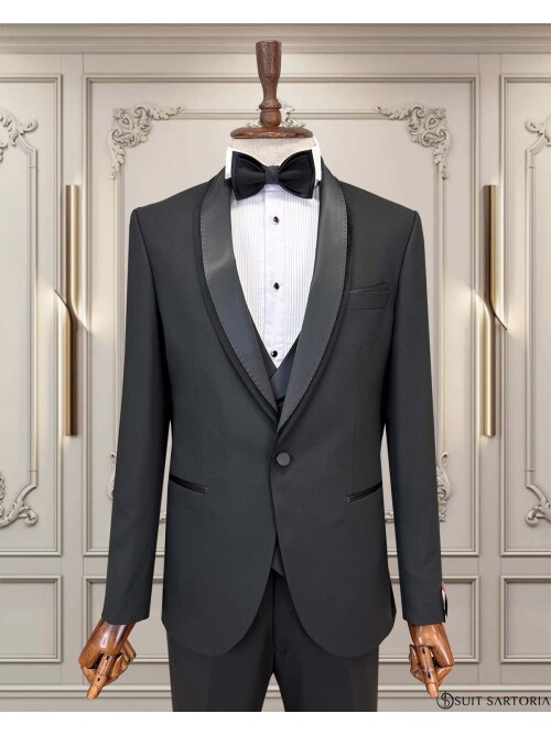 Cemden WEDDİNG SUİT BLACK 5742