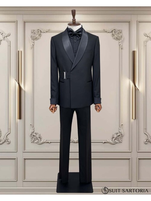 Cemden WEDDİNG SUİT BLACK 5734