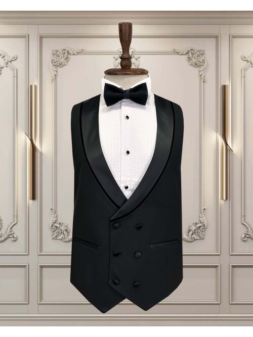 SUIT SARTORIA SİYAH SİVRİ YAKA DAMATLIK 5731