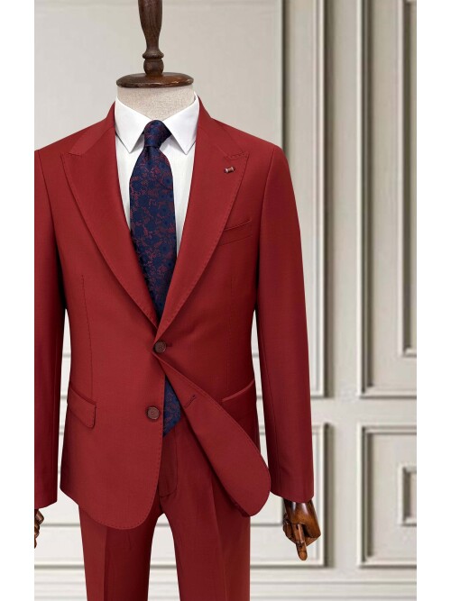 SUIT SARTORIA YÜNLÜ KIRMIZI TAKIM ELBİSE 2001/14
