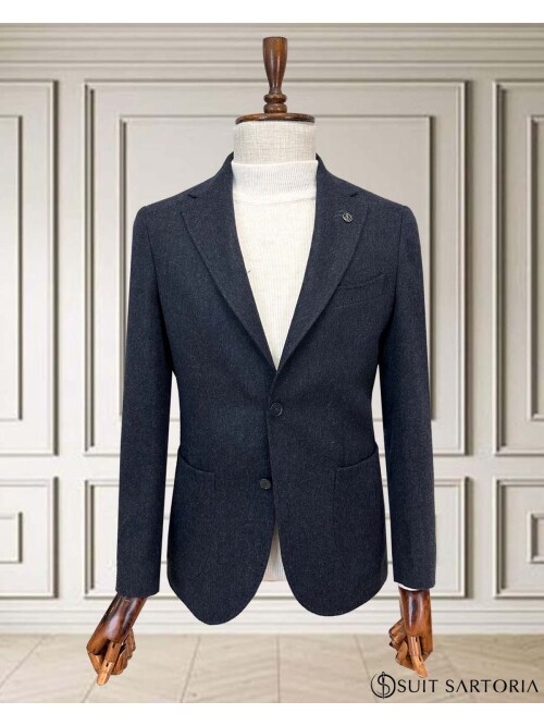 SUIT SARTORIA YÜNLÜ LACİVERT CEKET 254011