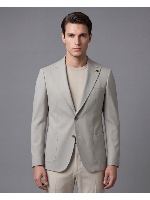Stone Peak Lapel Patch Pocket Comfort Fit Blazer