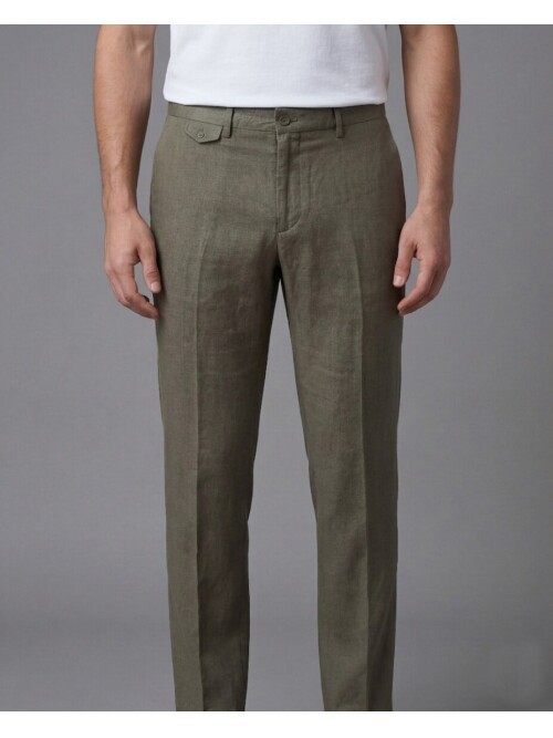 Yeşil Mono Yaka Comfort Fit Torba Cepli Takım Elbise