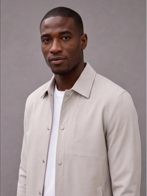 Beige Comfort Fit Performance Suit