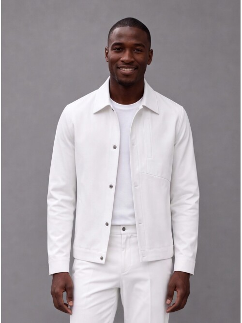 White Comfort Fit Performance Suit