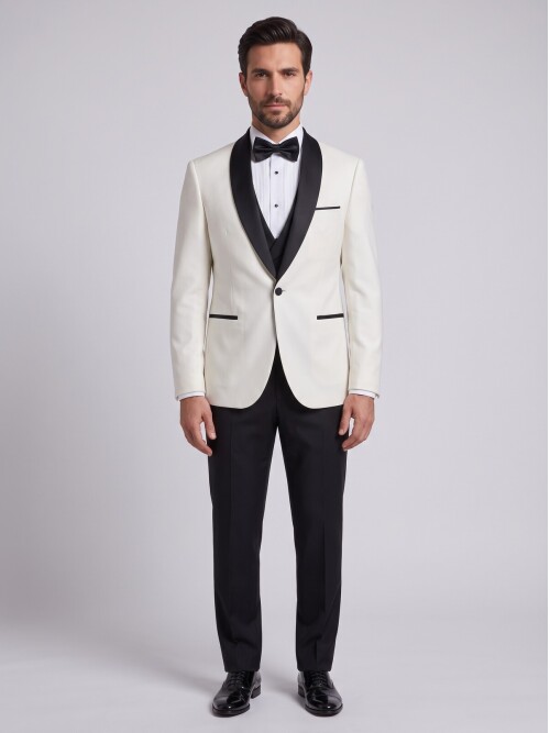 White Shawl Lapel Tuxedo