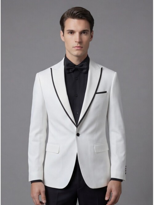 White Three-Piece Tuxedo