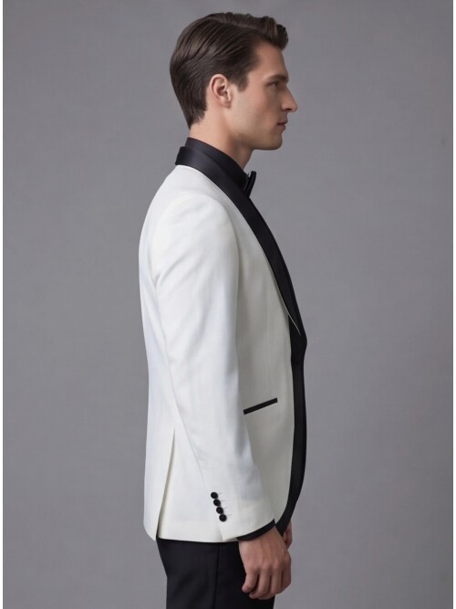 White Three-Piece Tuxedo