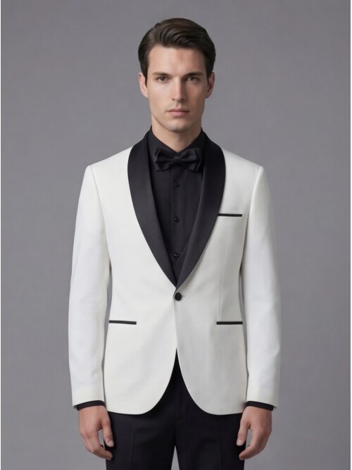 White Three-Piece Tuxedo