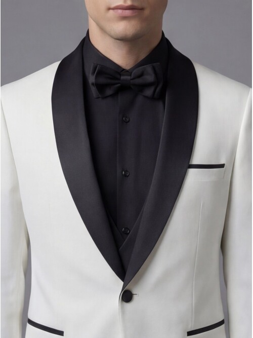 White Three-Piece Tuxedo