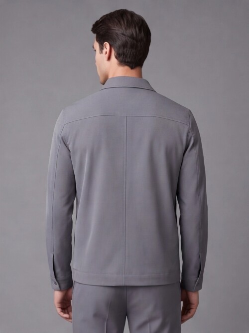 Gri Safari Cep Fermuarlı Spor Comfort Fit Takım