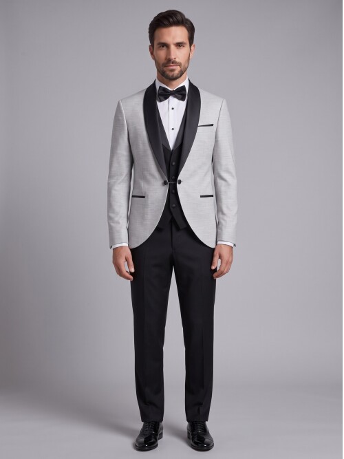 Grey Shawl Lapel Tuxedo