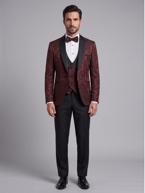 Brown Shawl Lapel Tuxedo