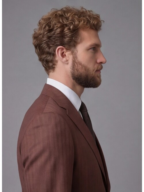 Terracotta Notch Lapel Comfort Fit Suit