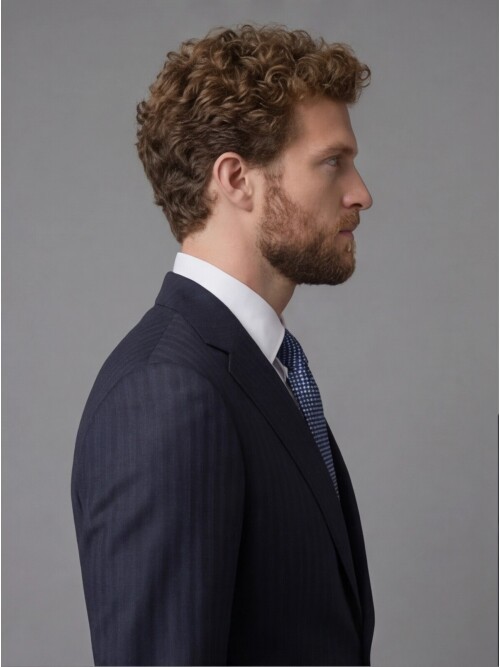 Navy Blue Notch Lapel Comfort Fit Suit