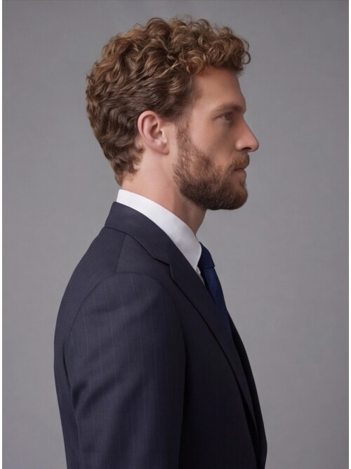 Navy Blue Notch Lapel Comfort Fit Suit
