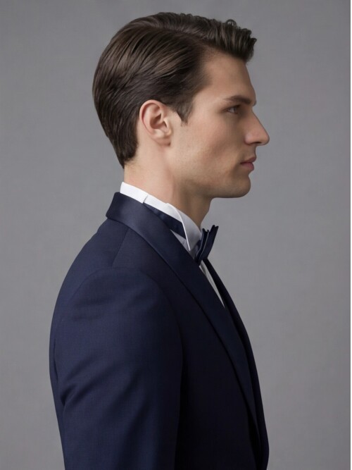 Navy Blue Three-Piece Tuxedo