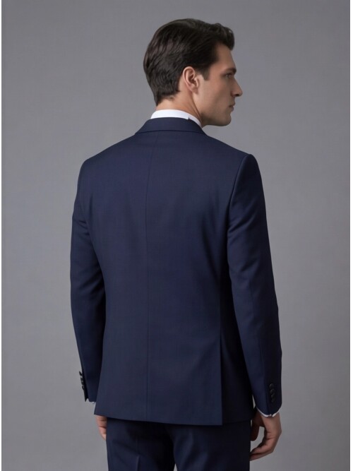 Navy Blue Three-Piece Tuxedo