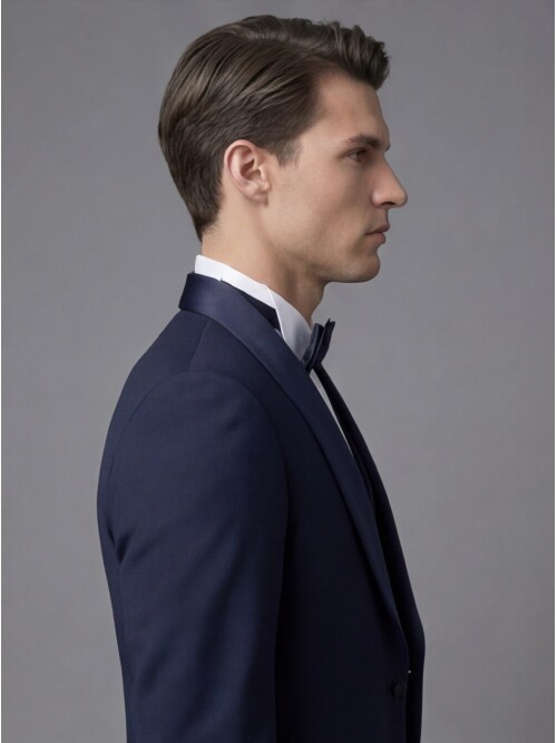 Navy Blue Three-Piece Tuxedo