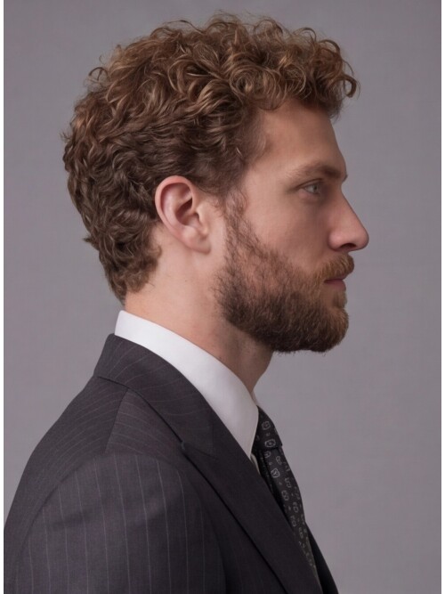 Siyah Çizgili Yünlü Sivri Yaka Comfort Fit Takım Elbise