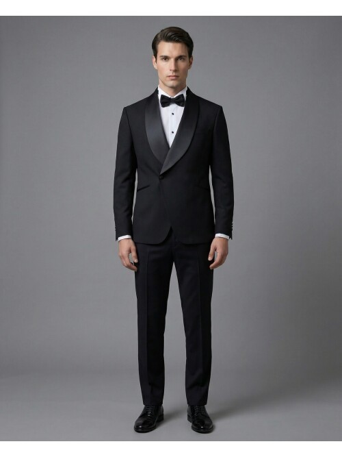 Black Double-Breasted Tuxedo
