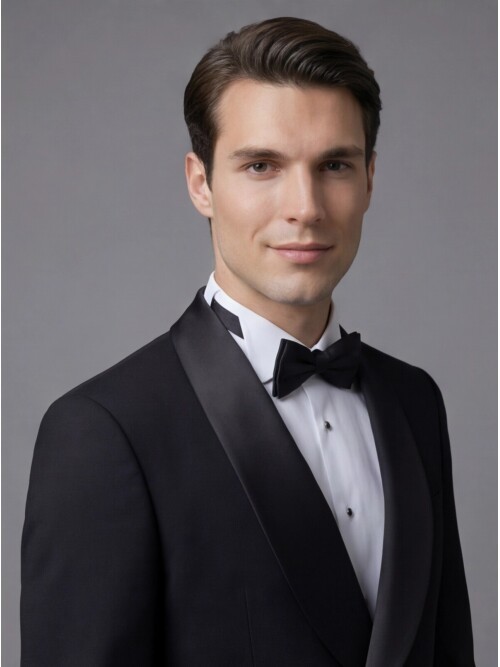 Black Double-Breasted Tuxedo