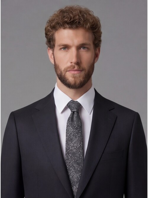 Black Notch Lapel Comfort Fit Suit